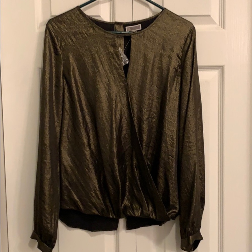 NWT Gold Chelsea28 Blouse